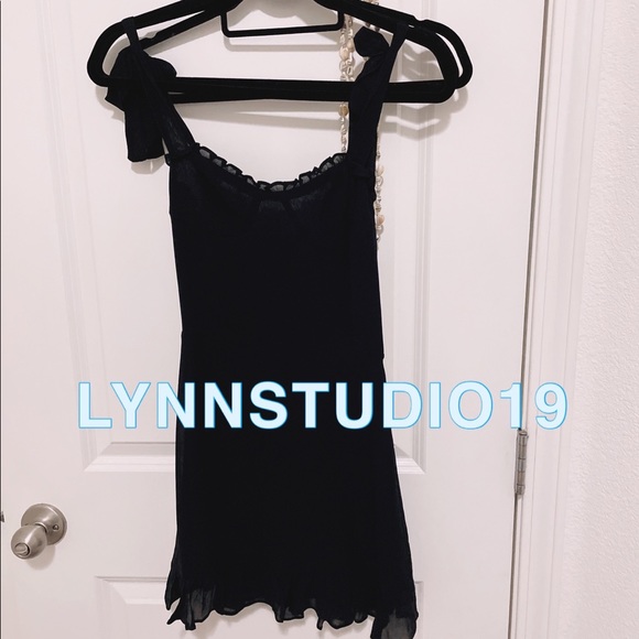 NWOT Reformation Christine Dress black - Picture 5 of 6